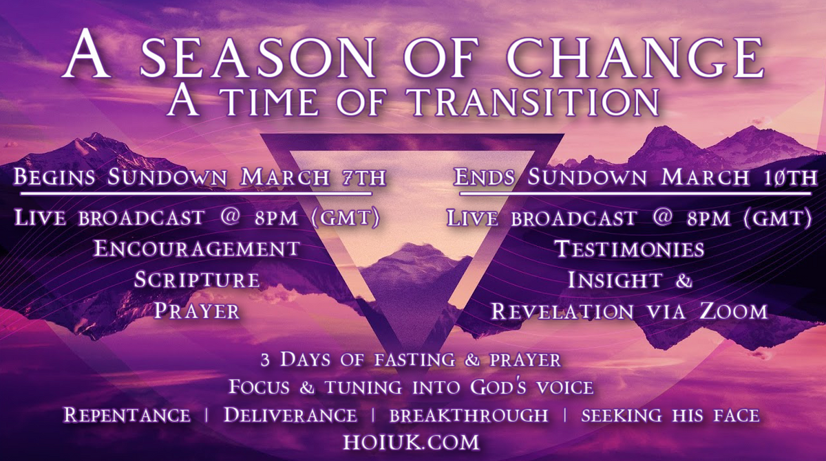 A Season of Change - A Time of Transition